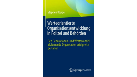 Buchcover "Werteorientierte Organisationsentwicklung in Polizei und Behörden"
